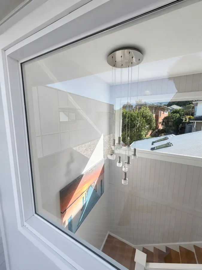 Interior glass — stairwell